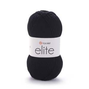 YarnArt Elite Pret 9 lei Bobina ,DOAR la Pachet 5 bobine Cod 30 Negru