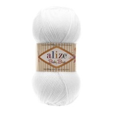 Alize Baby Best 100gr/200 m Cod 55 Alb - Img 1