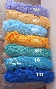 Alize Puffy Pachet 5 bobine Bobina 100gr/9metri Albastru Cod 141 - Img 2
