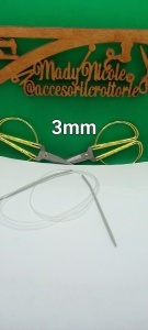 Andrele Circulare Metalice cu fir de plastic 3 mm ,100 cm lungime