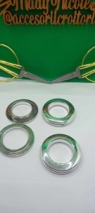 Anouri ,inel tip capsa perdea /draperie Culoare 11 Inox Set 10 bucati