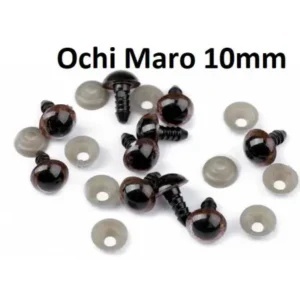 Ochi Maro amigurumi cu dispozitiv de siguranta 10 mm Set 10 bucati D9 - Img 2