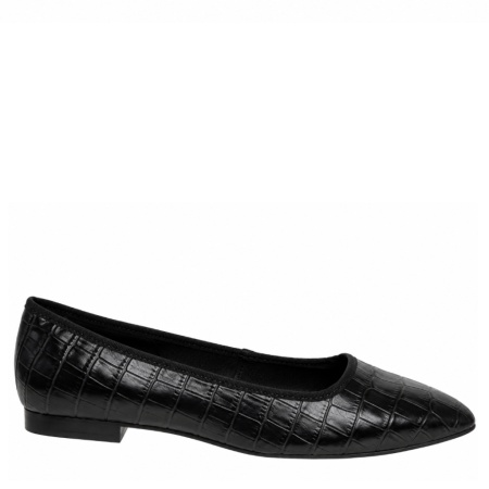 Balerini din piele naturala JIMENA Black - Img 2