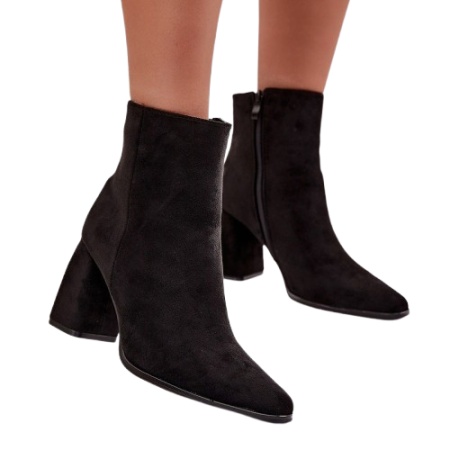 Botine din piele ecologica JOEYA Black - Img 2
