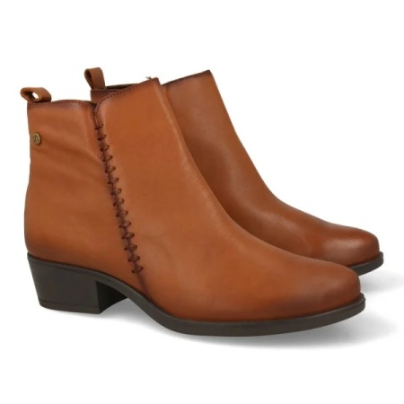 Botine din piele naturala ALANA Camel - Img 2