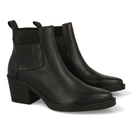 Botine din piele naturala IULIA Black - Img 2