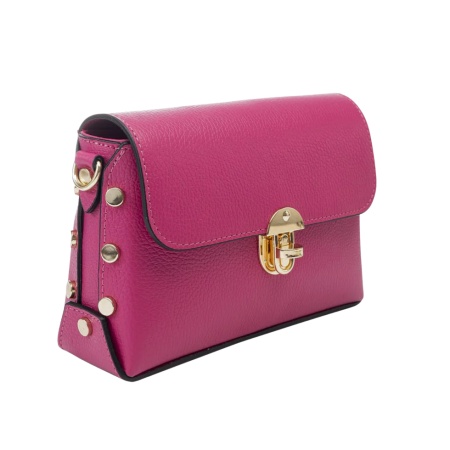 Geanta din piele naturala KATIUSHA Fucsia - Img 2