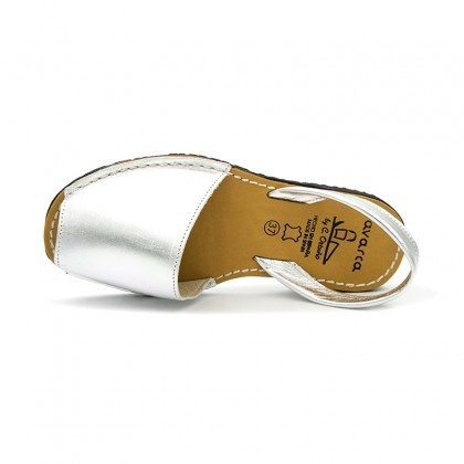 Sandale din piele naturala AVARCA SATIN Silver - Img 2