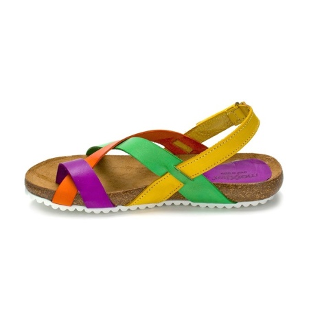 Sandale din piele naturala LELIA Multicolor - Img 3