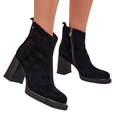 Botine din piele naturala BELINA Black - Img 2