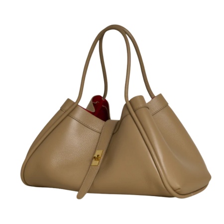 Geanta din piele naturala HELGA Beige - Img 3