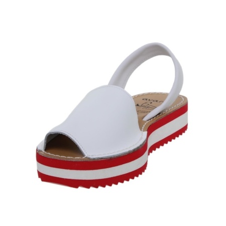 Sandale din piele naturala, AVARCA VIVA White - Img 4