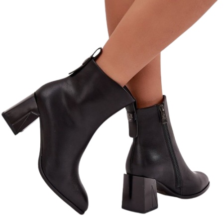 Botine din piele naturala VOYO Black - Img 2
