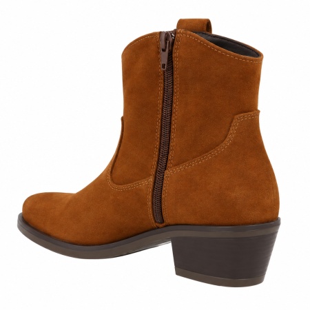 Cizme din piele naturala SELINA Camel - Img 3
