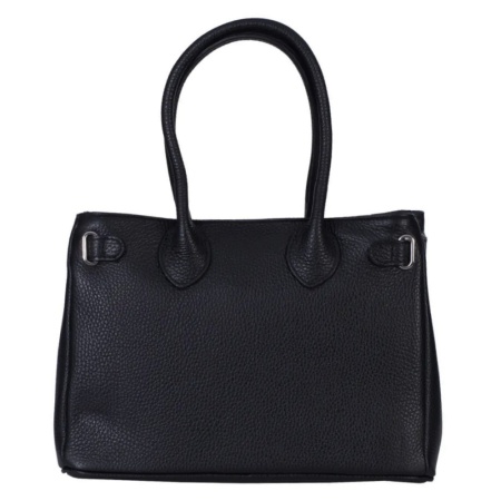 Geanta din piele naturala FLEUR Black - Img 3