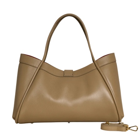 Geanta din piele naturala HELGA Beige - Img 2