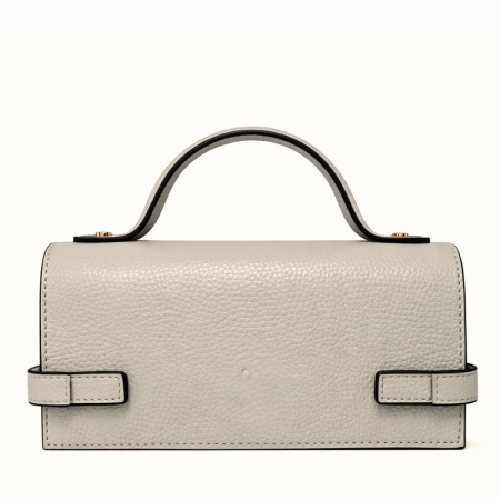 Geanta din piele naturala IVY Beige - Img 2