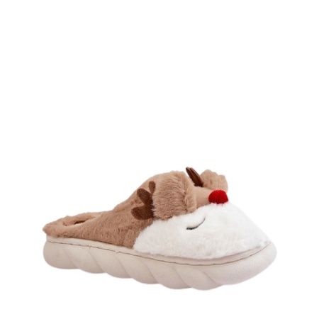 Papuci de casa RAINDEER beige - Img 2