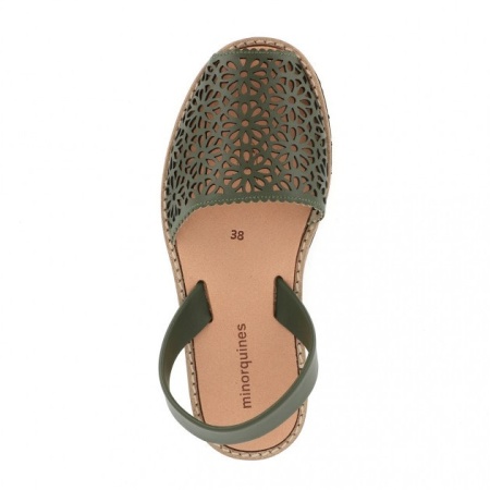 Sandale din piele naturala AVARCA MINORQUINES Laser Khaki - Img 2