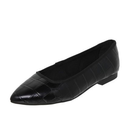 Balerini din piele naturala JIMENA Black - Img 3