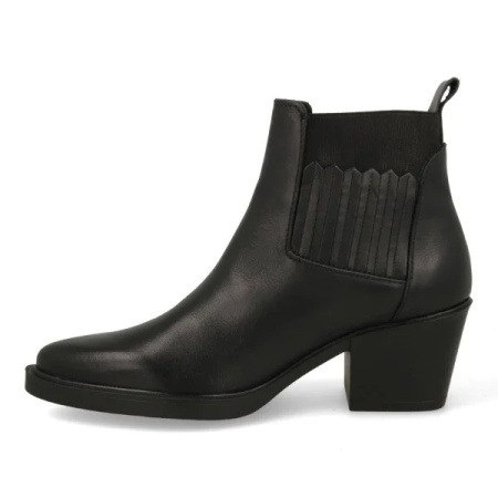 Botine din piele naturala IULIA Black - Img 3