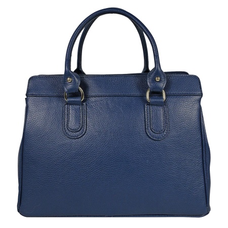 Geanta din piele naturala HELGA Blue - Img 3