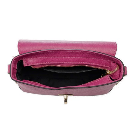 Geanta din piele naturala KATIUSHA Fucsia - Img 3