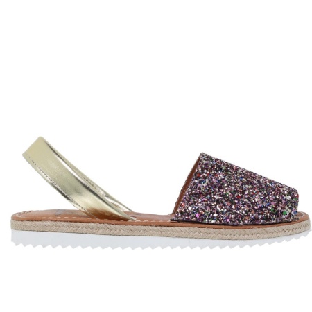 Sandale din piele naturala AVARCA High Glitter - Img 3