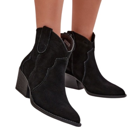 Botine din piele naturala YOLKA Black - Img 2