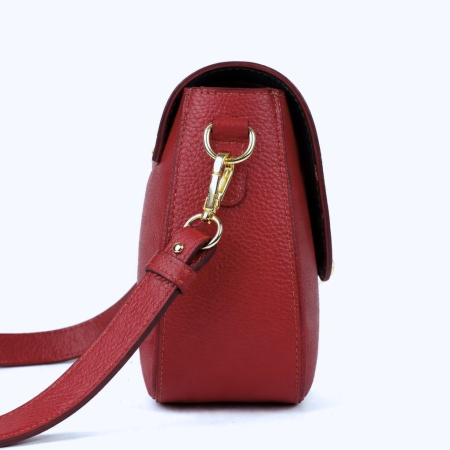 Geanta din piele naturala LUCRETIA Red - Img 3