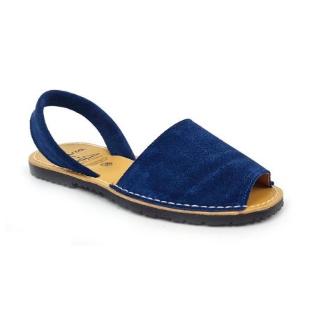 Sandale din piele AVARCA NUBUCK Blue - Img 2