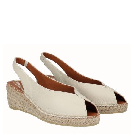 Sandale din piele naturala IRATI Beige - Img 2
