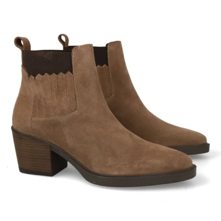 Botine din piele naturala IULIA Taupe - Img 2