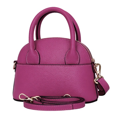 Geanta din piele naturala AGATA Fucsia - Img 3