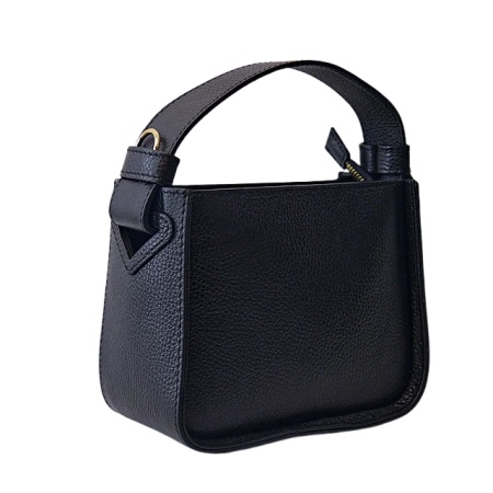 Geanta din piele naturala ROSIA Black - Img 2