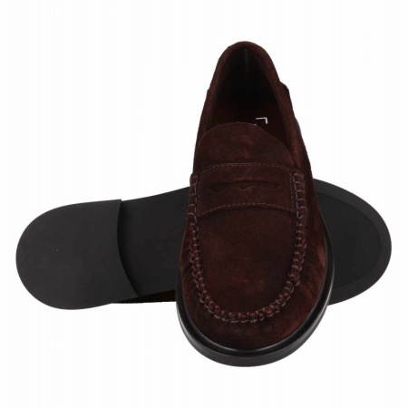 Pantofi din piele naturala ARIA Brown - Img 4