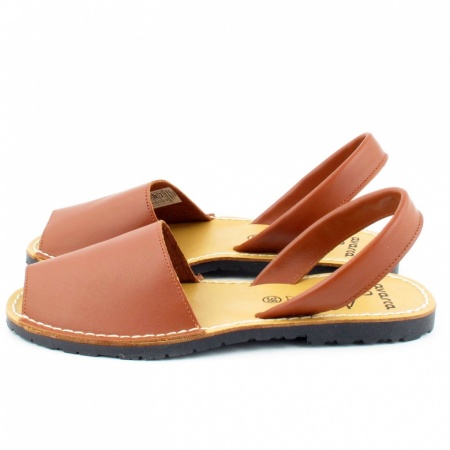 Sandale din piele AVARCA CLASIC Camel - Img 3