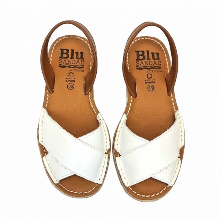 Sandale din piele naturala, AVARCA DREAM WHITE - Img 3