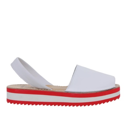 Sandale din piele naturala, AVARCA VIVA White - Img 2