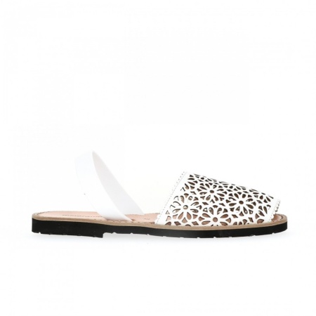 Sandale din piele naturala MINORQUINES Laser White - Img 3