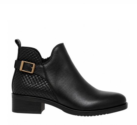 Botine din piele naturala TATIANA Black - Img 2