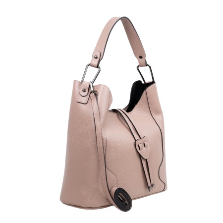 Geanta din piele naturala RENATA Rose - Img 2