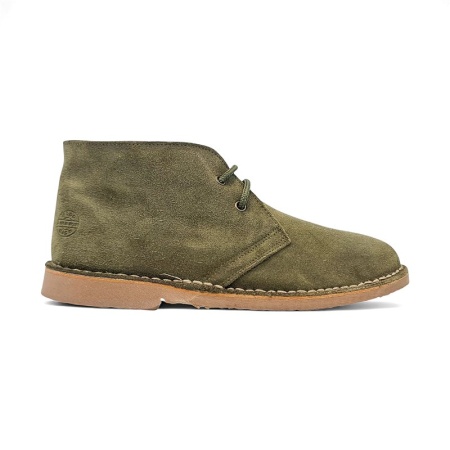 Ghete imblanite din piele intoarsa DIGO Khaki - Img 4