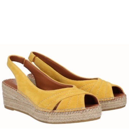 Sandale din piele naturala LUNA Yellow - Img 2
