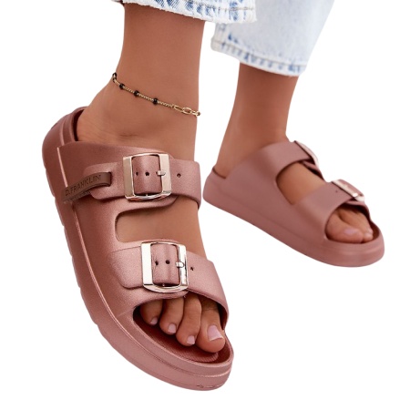 Slapi din spuma EVA reglabili FRANKA Rose Gold - Img 2