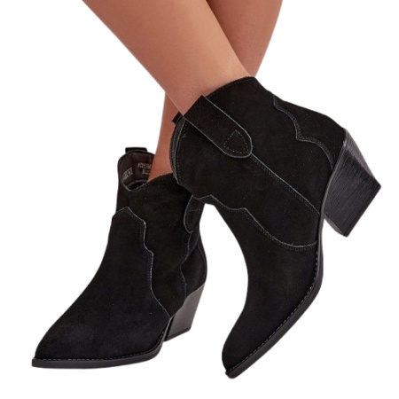 Botine din piele naturala YOLKA Black - Img 3