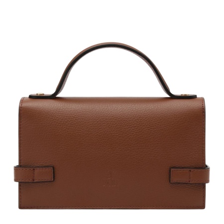 Geanta din piele naturala IVY Brown - Img 2