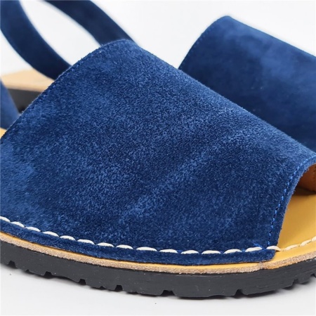 Sandale din piele AVARCA NUBUCK Blue - Img 3