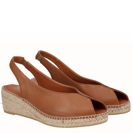Sandale din piele naturala CLEO Seda Camel - Img 2