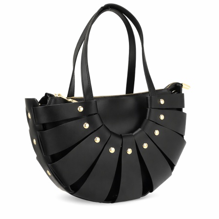 Geanta din piele naturala NINFEA Black - Img 2